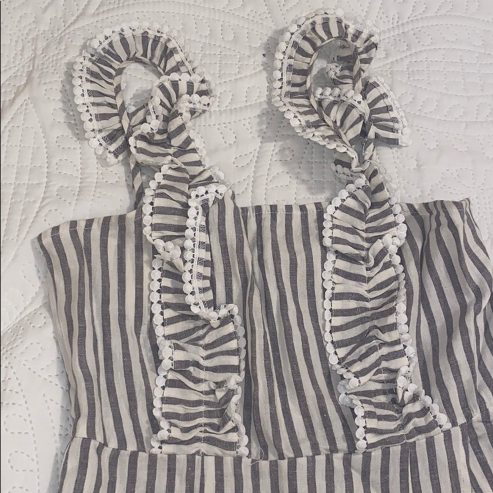 Linen Stripe Romper